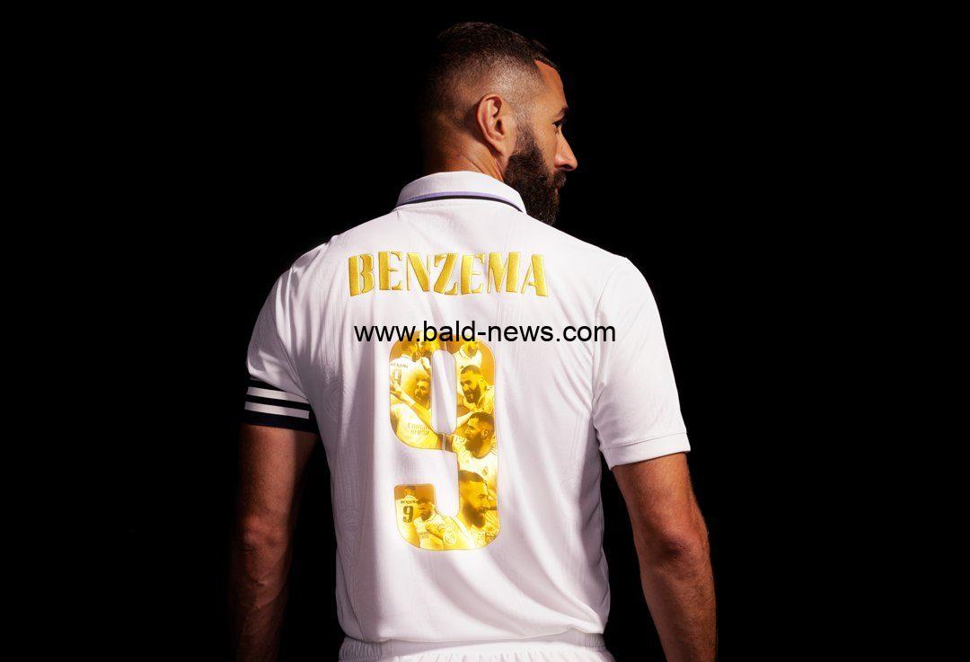 «أديداس» تطرح قميص خاص لكريم بنزيمة بعد حصده الكرة الذهبية