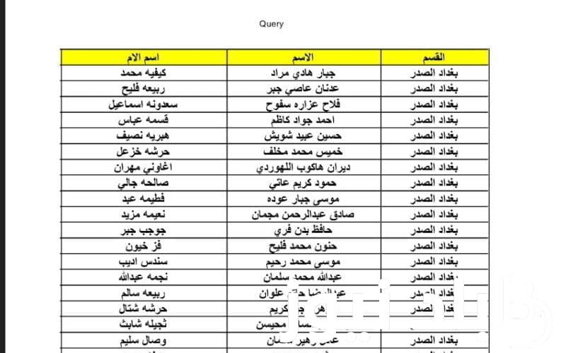 pdf رابط أسماء الرعاية الاجتماعية بالعراق 2023-2024 الوجبة الأخيرة من موقع وزارة العمل العراقية لشهر 1