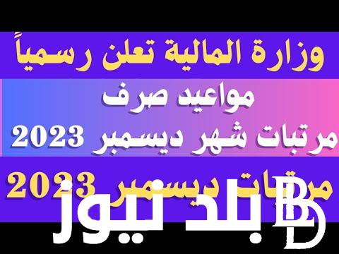 رسميًا “آخر قبض في السنة” موعد صرف مرتبات شهر ديسمبر 2023 بالزيادة الجديدة لجميع العالين بالدولة