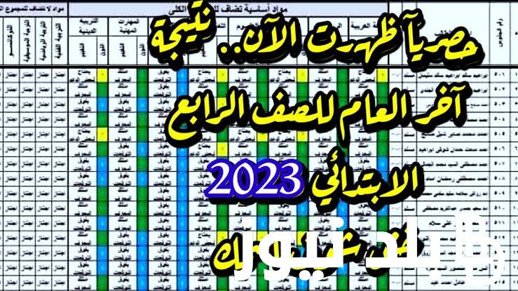 خش شوف اسمك.. نتيجه رابعه ابتدائي 2024 بالالوان عبر بوابة التعليم الاساسي