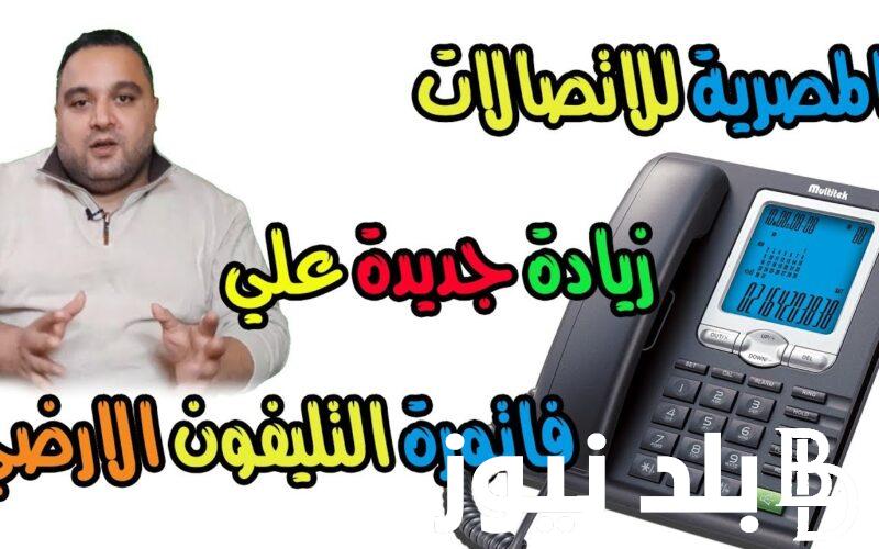 رابط استعلام فاتورة التليفون الارضى لشهر يناير 2024 عبر موقع الشركة المصرية للاتصالات billing.te.eg