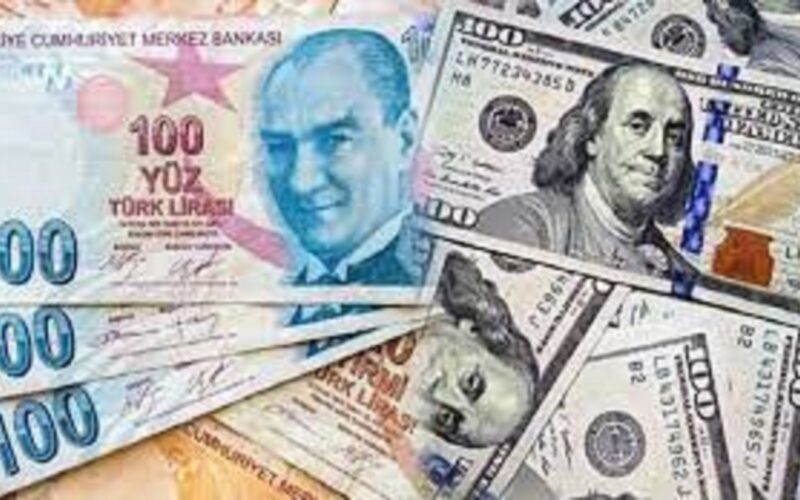 تراجع كبير لسعر الليرة التركية مقابل الدولار الامريكي اليوم الجمعه 12 يناير 2024