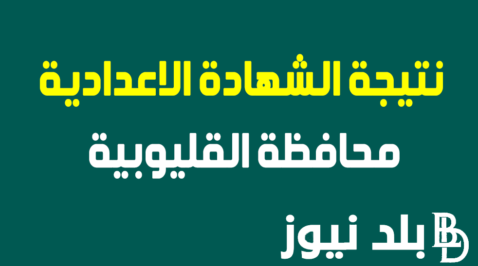 “بالأسم فقط” نتيجة الشهادة الإعدادية محافظة القليوبية 2024 برقم الجلوس عبر موقع نتيجة نت الألكتروني