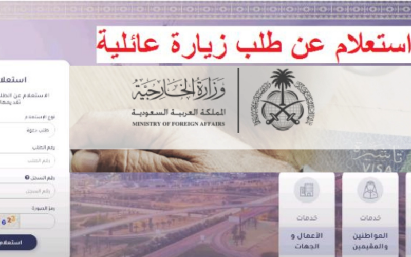الآن.. وزارة الخارجية استعلام عن تأشيرة زيارة برقم الجواز 1445 عبر منصة التأشيرات الإلكترونية