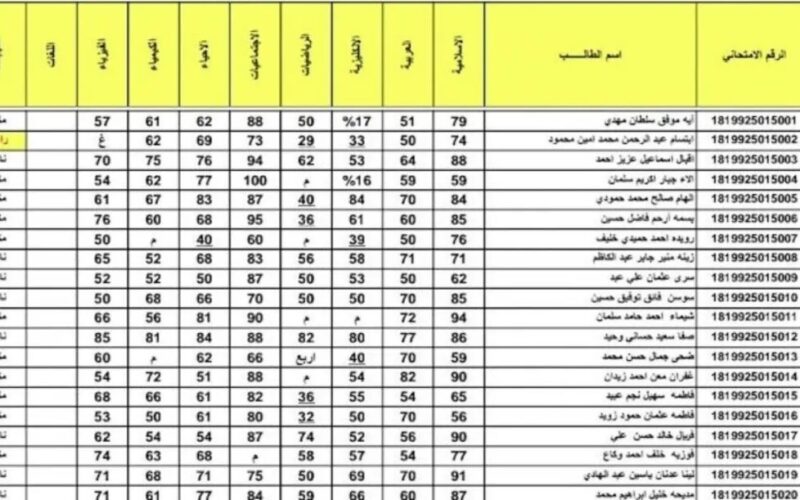رابط epedu.gov.iq نتائج الثالث المتوسط 2024 دور الأول ملفات PDF عبر موقع وزارة التربية العراقية نتائجنا برقم الامتحاني