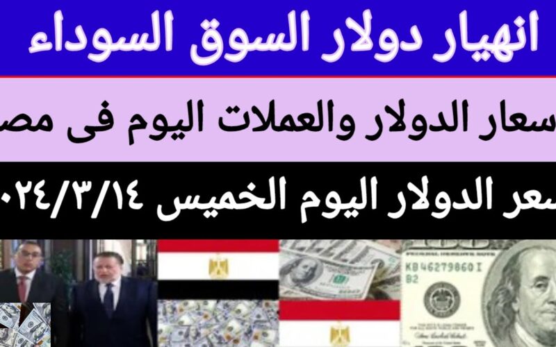 “اختفاء السوق السوداء” اسعار الدولار في البنوك المصريه اليوم الخميس 14 مارس 2024 لحظة بلحظة في مصر
