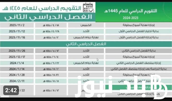 موعد الاختبارات النهائية 1445 الفصل الثالث وفقًا للتقويم الدراسي المعلن من وزارة التعليم السعودي