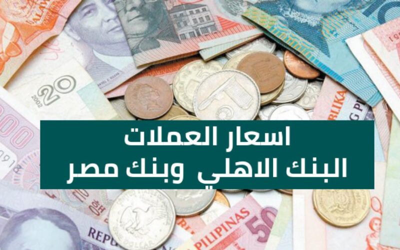 اسعار العملات البنك الاهلي المصري مقابل الجنيه اليوم الخميس 18 ابريل 2024 في مصر