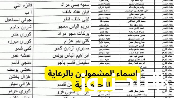 خطوات الاستعلام عن أسماء المشمولين في دعم الرعاية الاجتماعية في العراق 2024 عبر منصة مظلتي