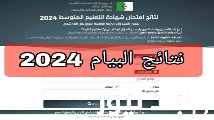 كشف نتائج بيام 2024 في الجزائر وخطوات الاستعلام عنها عبر bem.onec.dz
