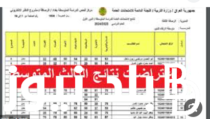 استعلم.. نتائج الثالث متوسط الاعتراض بالعراق عبر موقع وزارة التربية والتعليم العراقيه  epedu.gov.iq
