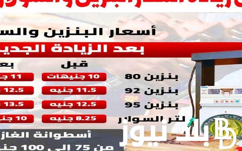 حقيقة ارتفاع سعر البنزين اليوم في مصر الاربعاء 3 يوليو 2024 بعد القرار الأخير الصادر من لجنة التسعير التلقائي للمواد البترولية