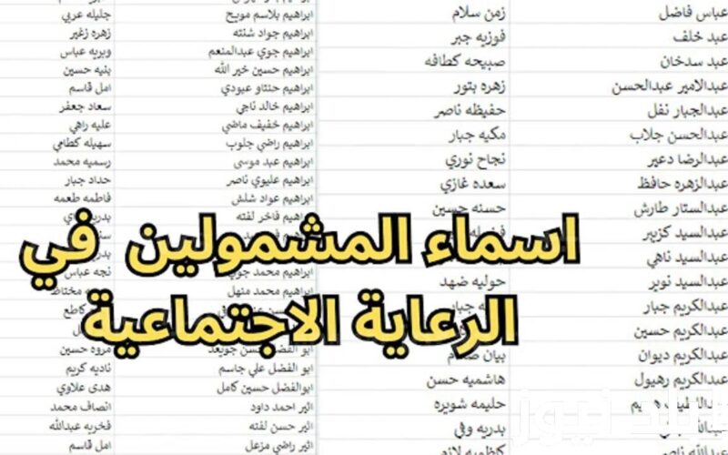 “الدفعه السابعه” الاستعلام عن أسماء المشمولين بالرعاية الاجتماعية الوجبة الأخيرة عبر منصة مظلتي