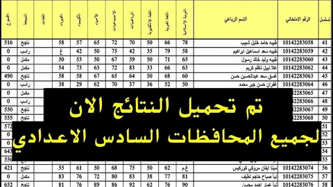 نتائج السادس الاعدادي 2024 الدور الاول بالرقم الأمتحاني عبر الموقع الرسمي لوزارة التربية العراقية ونتائجنا results.mlazemna