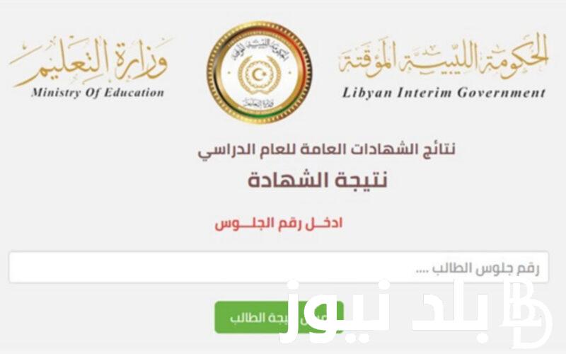 اعرف نتيجتك.. نتائج الثانوية العامة ليبيا 2024 برقم الجلوس خلال موقع وزارة التربية والتعليم الليبية