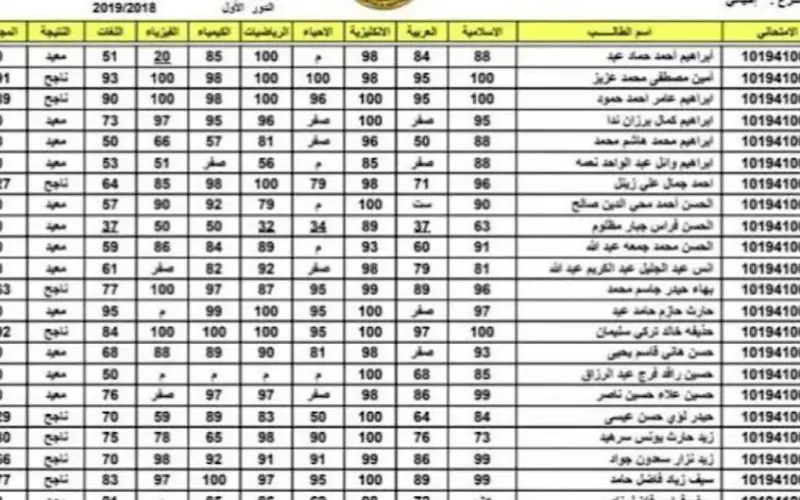 نتائج السادس الابتدائي 2024 دور ثاني من موقع وزارة التربية والتعليم العراقية فى كل المحافظات pdf