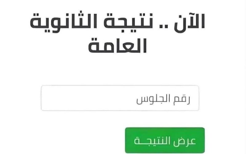 “إستعلم الآن بسهوله” .. شبابيك نتيجة الثانوية العامة 2024 الدور الأول علمي وأدبي برقم الجلوس