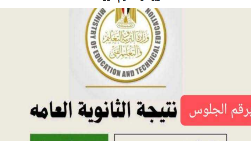 خلال ساعات.. نتيجة الصف الثالث الثانوي 2024 برقم الجلوس وخطوات الاستعلام عبر موقع moe.gov.eg