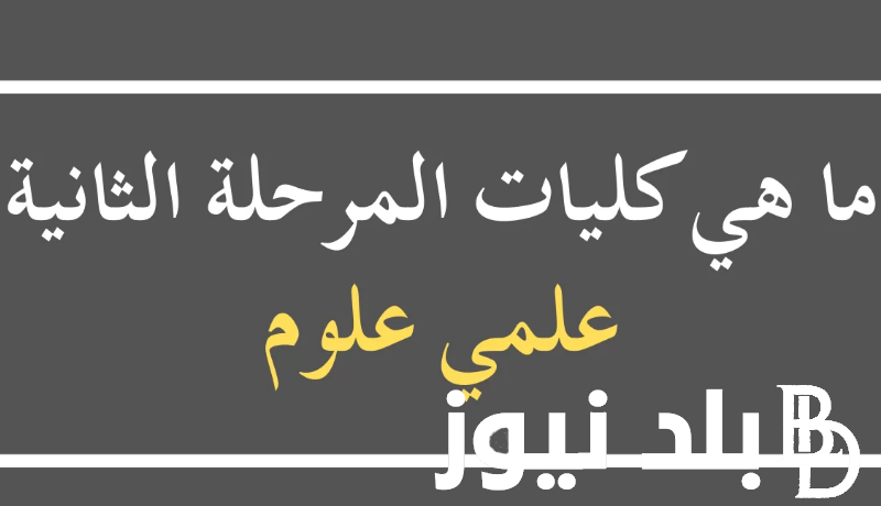 تنسيق المرحلة الثانية علمي علوم 2024 بالدرجات في كافة المحافظات المصرية