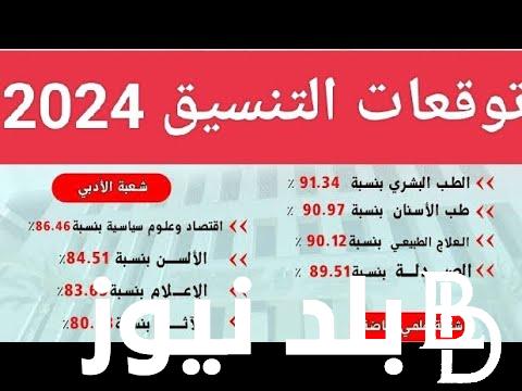 “هتدخل ايه بعد تعديل النتيجة؟” مؤشرات تنسيق الثانويه العامه علمي علوم في جميع المحافظات