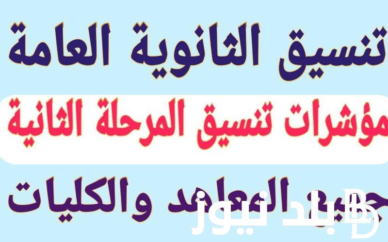 تنسيق المرحلة الثانية علمي وادبي 2024 بعد الانتهاء من تسجيل رغبات المرحلة الأولى