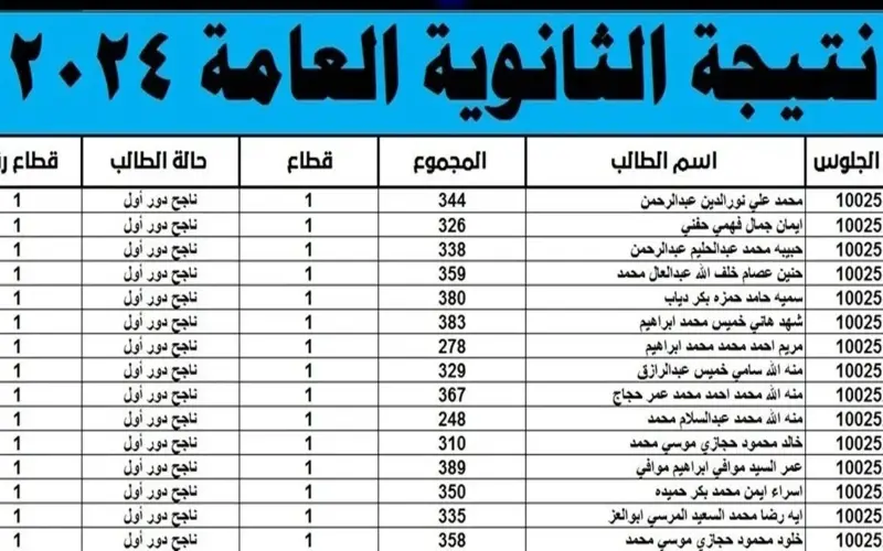 “‎ linkمباشر” نتيجة الثانوية العامة التربية والتعليم 2024 وخطوات الحصول علي النتيجة بالاسم ورقم الجلوس عبر moe.gov.eg