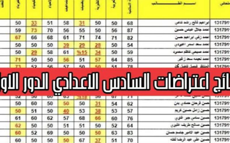 الأستعلام عن اعتراضات السادس الاعدادي 2024 عبر زيارة الموقع الرسمي لنتائجنا results.mlazemna.com