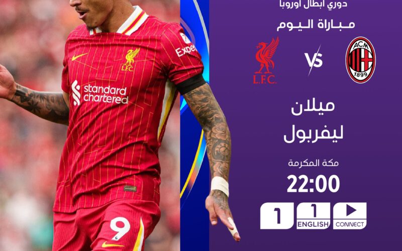 القنوات الناقلة لمباراة ليفربول وميلان الإيطالي وبداية المشوار الأوروبي للكبيرين بدوري الأبطال 2024/2025