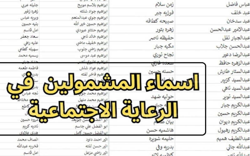 نعرض لكم خطوات الاستعلام عن اسماء الوجبة الأخيرة من الرعاية الاجتماعية عبر مظلتي .. الفئات المستهدفة من برنامج الرعاية