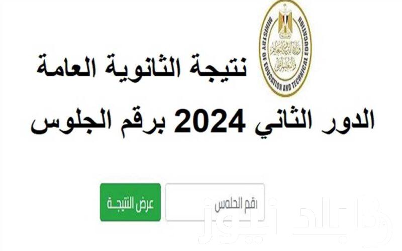 استعلم الآن.. لينك نتيجه الثانويه العامه الدور الثاني 2024 برقم الجلوس moe.gov.eg