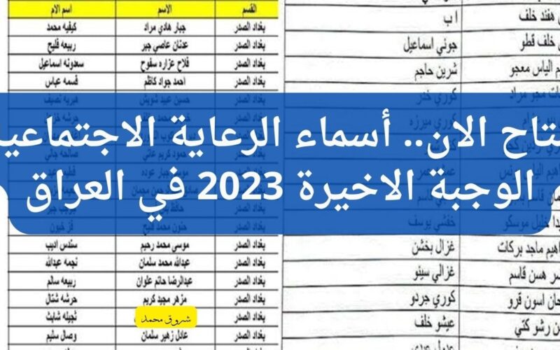 “منصه مظلتي” اسماء المشمولين بالرعاية الاجتماعية الوجبة الأخيرة والمستندات المطلوبة للتقديم في الرعاية الاجتماعية