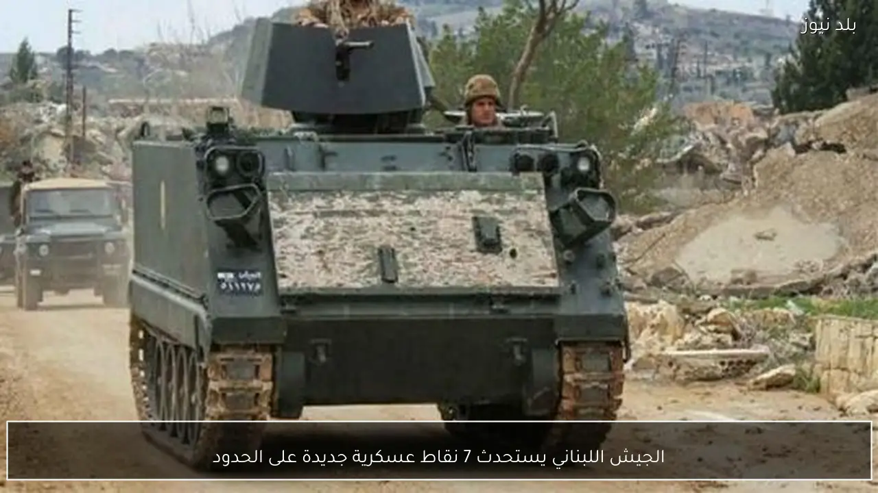 الجيش اللبناني يستحدث 7 نقاط عسكرية جديدة على الحدود