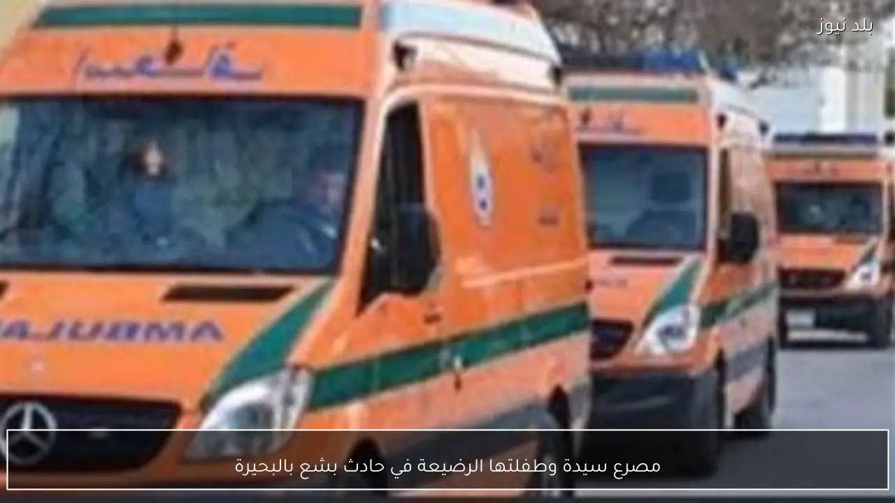 مصرع سيدة وطفلتها الرضيعة في حادث بشع بالبحيرة