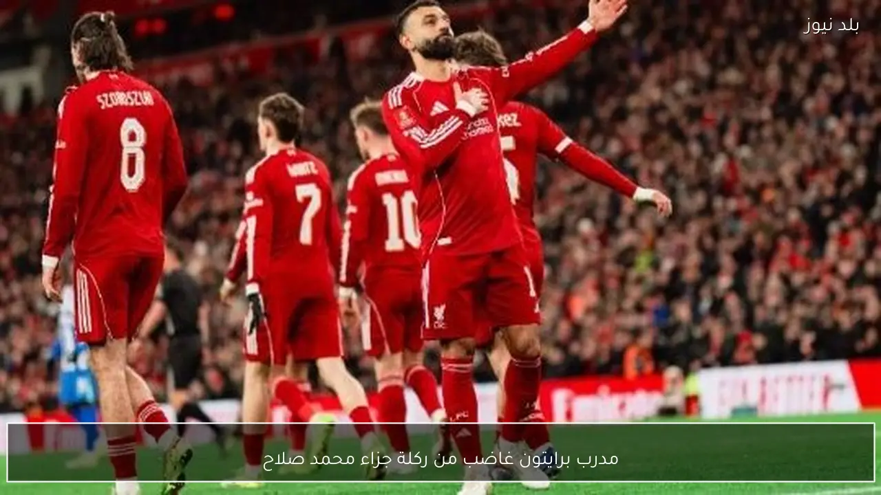 مدرب برايتون غاضب من ركلة جزاء محمد صلاح