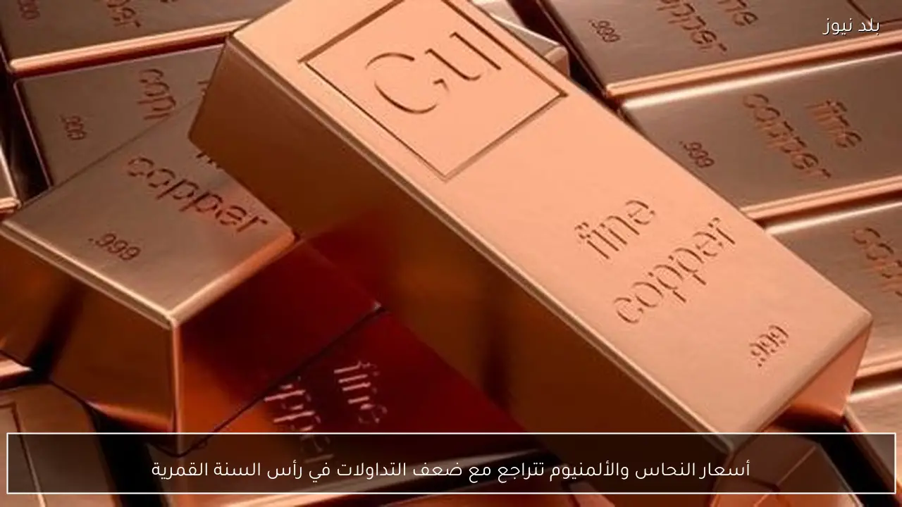 أسعار النحاس والألمنيوم تتراجع مع ضعف التداولات في رأس السنة القمرية