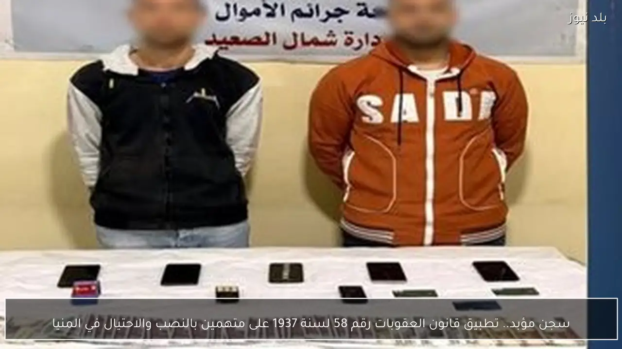 سجن مؤبد.. تطبيق قانون العقوبات رقم 58 لسنة 1937 على متهمين بالنصب والاحتيال في المنيا