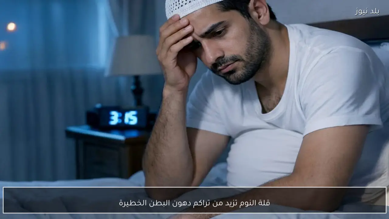 قلة النوم تزيد من تراكم دهون البطن الخطيرة