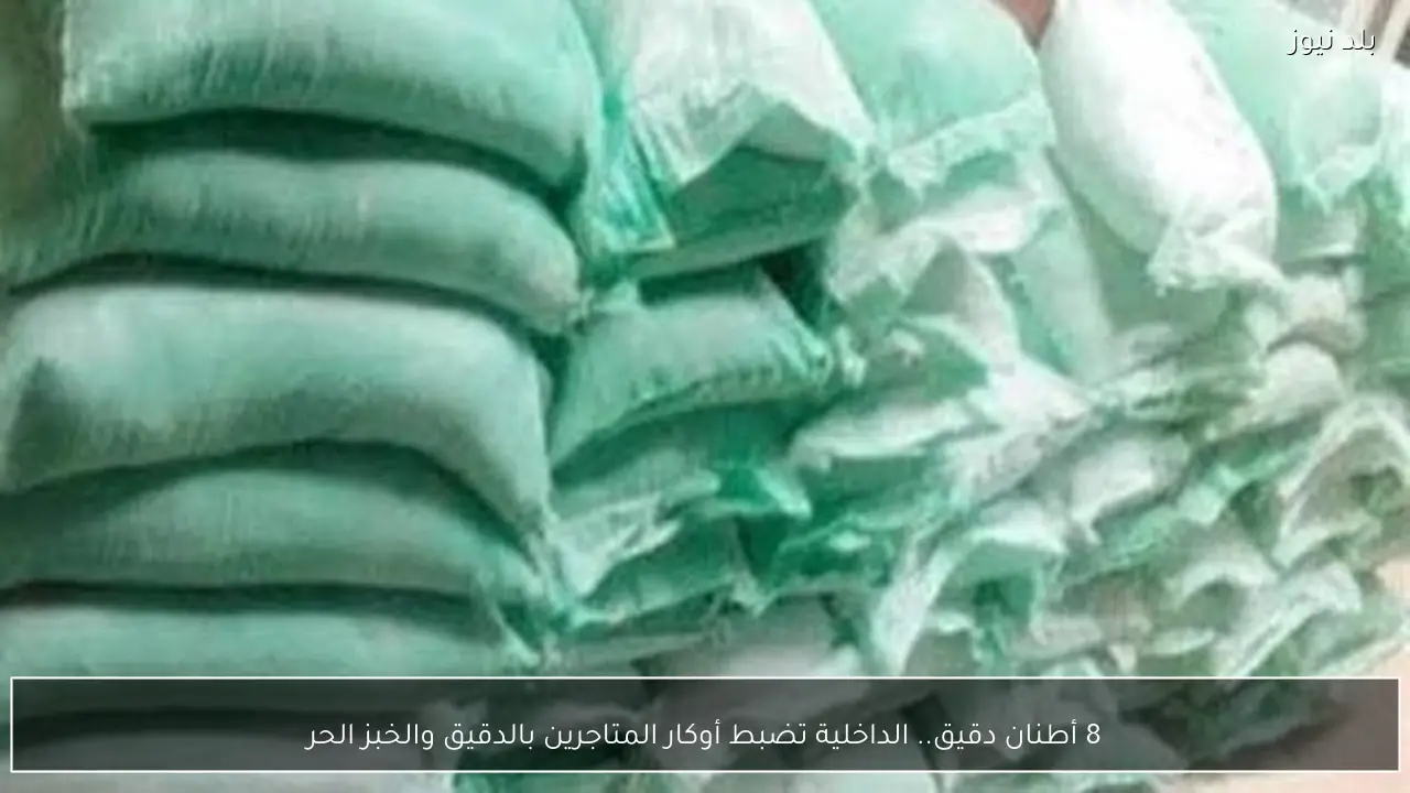 8 أطنان دقيق.. الداخلية تضبط أوكار المتاجرين بالدقيق والخبز الحر