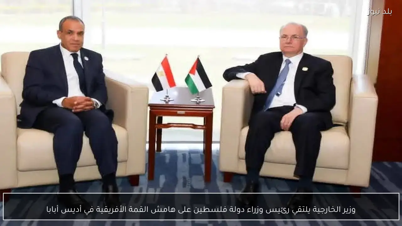 وزير الخارجية يلتقي رئيس وزراء دولة فلسطين على هامش القمة الأفريقية في أديس أبابا