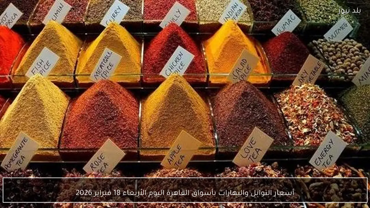 أسعار التوابل والبهارات بأسواق القاهرة اليوم الأربعاء 18 فبراير 2026