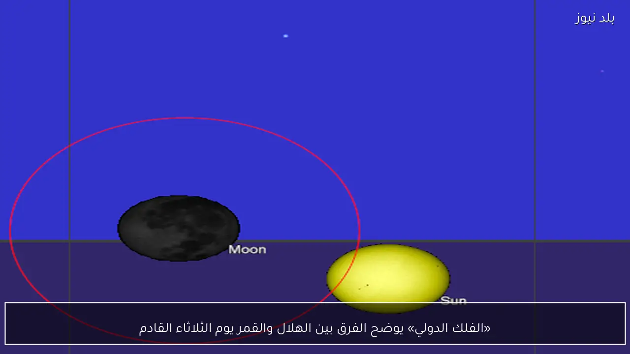 «الفلك الدولي» يوضح الفرق بين الهلال والقمر يوم الثلاثاء القادم