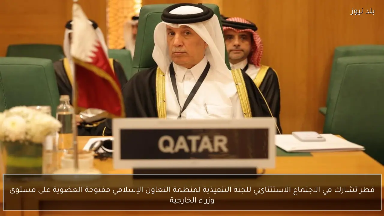 قطر تشارك في الاجتماع الاستثنائي للجنة التنفيذية لمنظمة التعاون الإسلامي مفتوحة العضوية على مستوى وزراء الخارجية