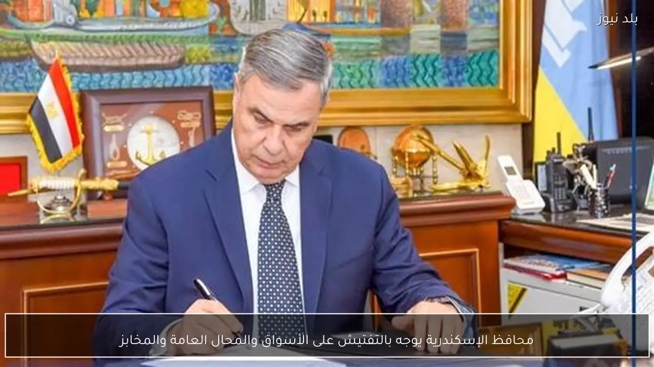 محافظ الإسكندرية يوجه بالتفتيش على الأسواق والمحال العامة والمخابز