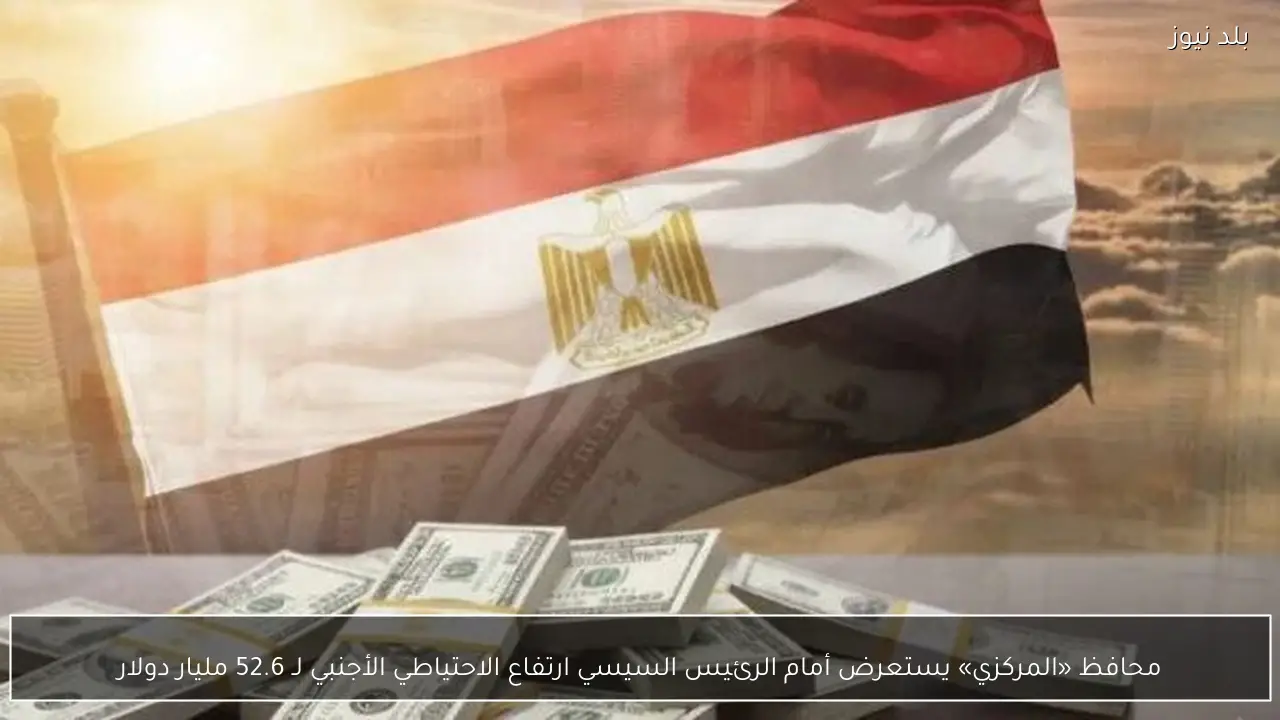 محافظ «المركزي» يستعرض أمام الرئيس السيسي ارتفاع الاحتياطي الأجنبي لـ 52.6 مليار دولار