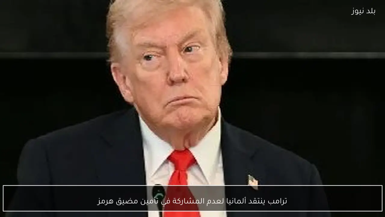 ترامب ينتقد ألمانيا لعدم المشاركة في تأمين مضيق هرمز