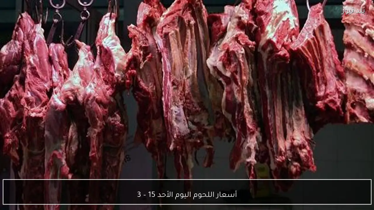 أسعار اللحوم اليوم الأحد 15 – 3