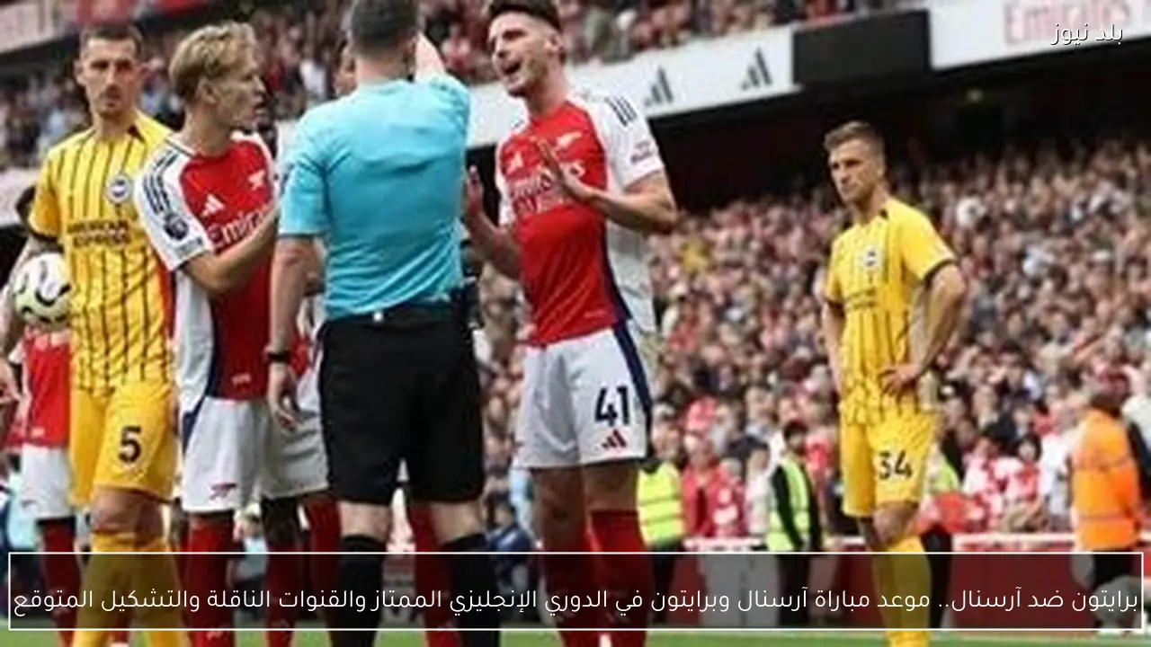 برايتون ضد آرسنال.. موعد مباراة آرسنال وبرايتون في الدوري الإنجليزي الممتاز والقنوات الناقلة والتشكيل المتوقع