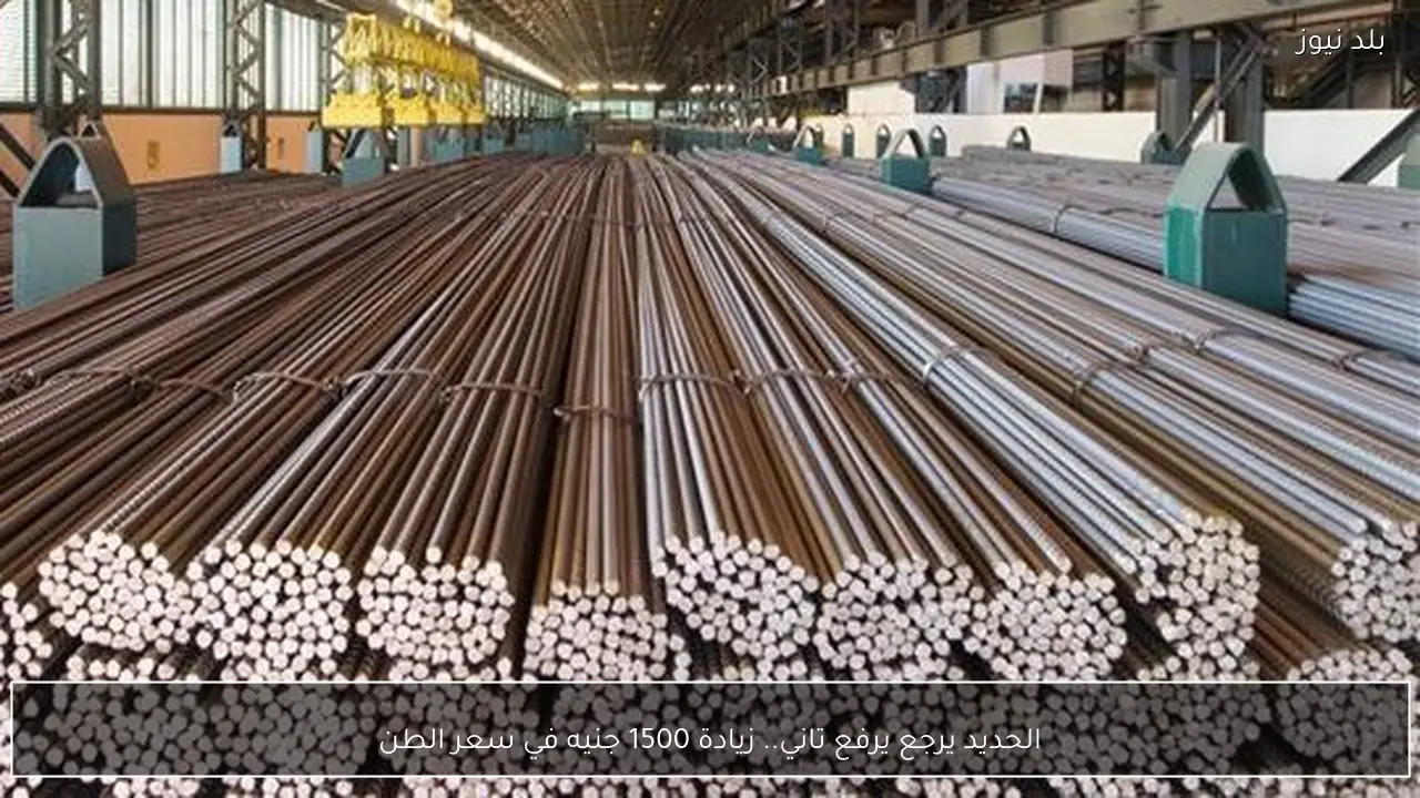 الحديد يرجع يرفع تاني.. زيادة 1500 جنيه في سعر الطن