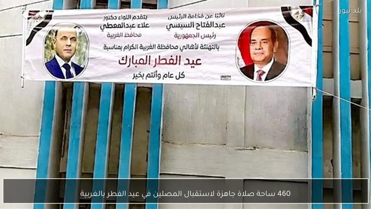 460 ساحة صلاة جاهزة لاستقبال المصلين في عيد الفطر بالغربية