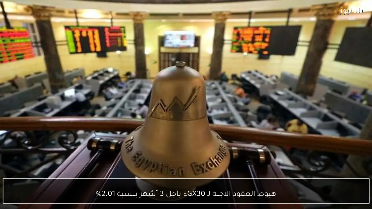 هبوط العقود الآجلة لـ EGX30 بآجل 3 أشهر بنسبة 2.01%
